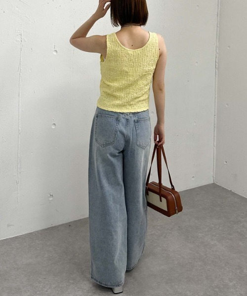 archives（アルシーヴ）の「カットＪＱタンク（タンクトップ・レディース・アイボリー/イエロー/ブラック・MEDIUM）」の14枚目の写真