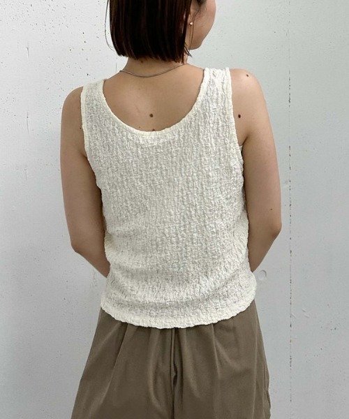 archives（アルシーヴ）の「カットＪＱタンク（タンクトップ・レディース・アイボリー/イエロー/ブラック・MEDIUM）」の18枚目の写真