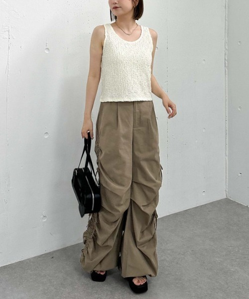 archives（アルシーヴ）の「カットＪＱタンク（タンクトップ・レディース・アイボリー/イエロー/ブラック・MEDIUM）」の19枚目の写真