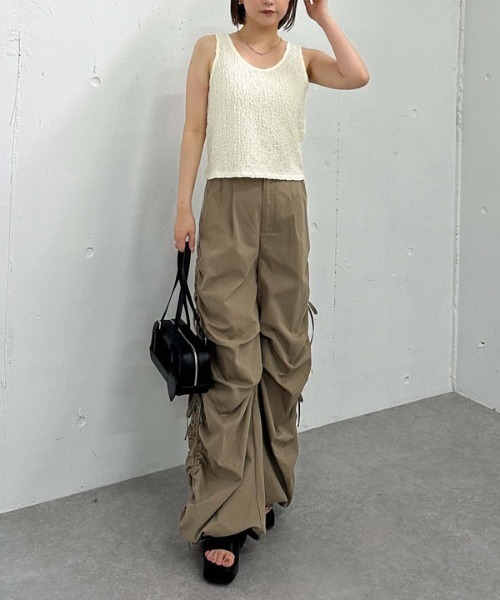 archives（アルシーヴ）の「カットＪＱタンク（タンクトップ・レディース・アイボリー/イエロー/ブラック・MEDIUM）」の20枚目の写真