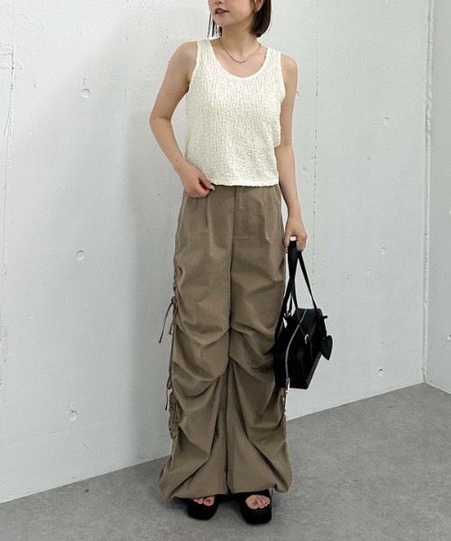 archives（アルシーヴ）の「カットＪＱタンク（タンクトップ・レディース・アイボリー/イエロー/ブラック・MEDIUM）」の21枚目の写真