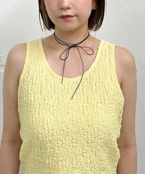 archives（アルシーヴ）の「カットＪＱタンク（タンクトップ・レディース・アイボリー/イエロー/ブラック・MEDIUM）」の5枚目の写真