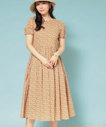 Sunauna（スーナウーナ）の「【Web限定カラー／リバティプリント】パフスリーブワンピース（ワンピース）」