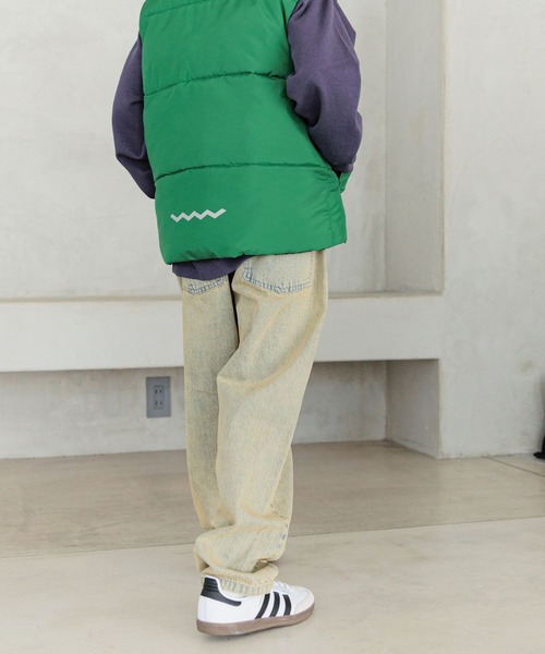 BAYFLOW（ベイフロー）の「[存在感抜群!主役級!!]オーバーダイデニム(KIDS)（デニムパンツ・キッズ・オレンジ/イエロー・110cm/120cm/130cm/140cm/150cm）」の4枚目の写真