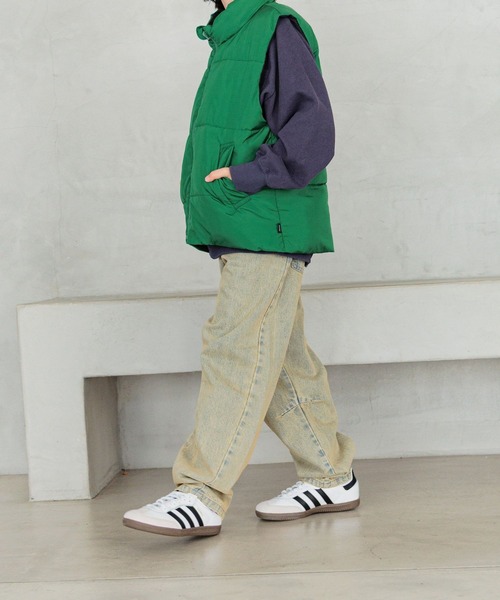 BAYFLOW（ベイフロー）の「[存在感抜群!主役級!!]オーバーダイデニム(KIDS)（デニムパンツ・キッズ・オレンジ/イエロー・110cm/120cm/130cm/140cm/150cm）」の5枚目の写真