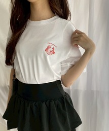 ワンポイントレッドドッグ半袖Tシャツ