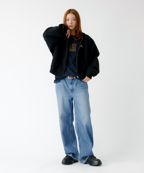 KELTY(ケルティ)の「【KELTY/ケルティ】ミニロゴクロップドジップパーカー / フーディ(パーカー・レディース・グレー/ブラック・フリー)」の17枚目の写真