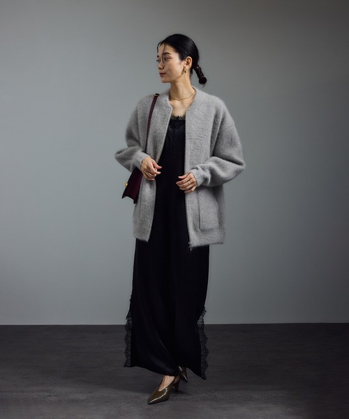 SALON adam et rope'（サロン アダム エ ロペ）の「リバーレースサロペット / ロンパース（サロペット/オーバーオール・レディース・ブラウン/ブラック・FREE）」の21枚目の写真