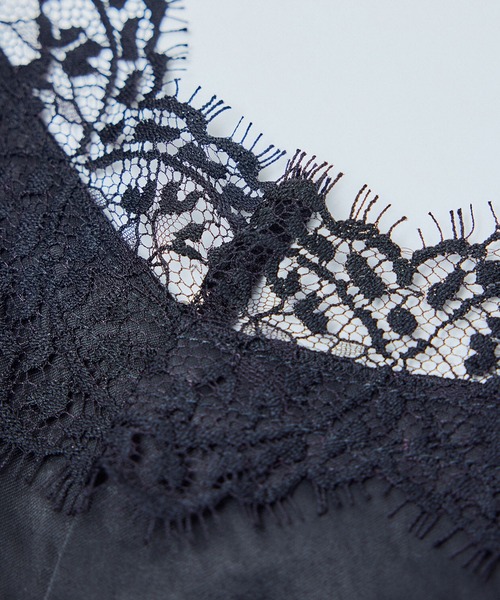 SALON adam et rope'（サロン アダム エ ロペ）の「リバーレースサロペット / ロンパース（サロペット/オーバーオール・レディース・ブラウン/ブラック・FREE）」の22枚目の写真