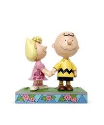 SNOOPY（スヌーピー）の「【JIM SHORE】チャーリーブラウン&サリー ホー ルディングハンド（インテリア雑貨・レディース）」
