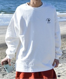 【SUNNY SMITH】Smith Signature ワンポイント刺繍ロングスリーブTシャツ