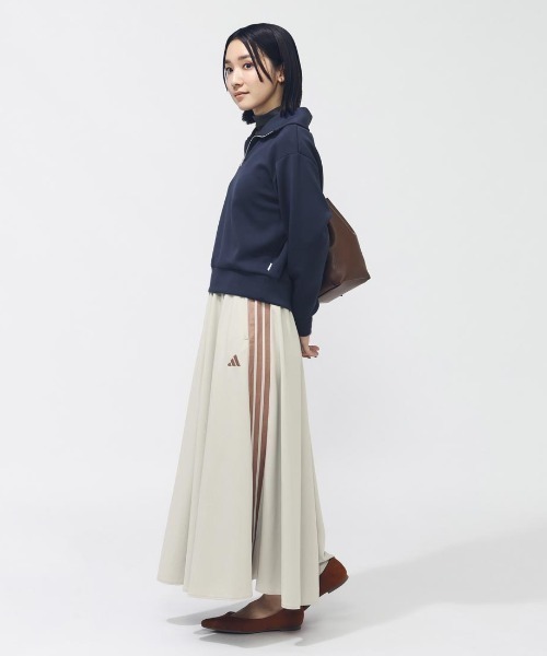 adidas(アディダス)の「アディダス adidas スリーストライプス KN スカート(その他パンツ・レディース・ホワイト/ネイビー・S/M/L)」の10枚目の写真