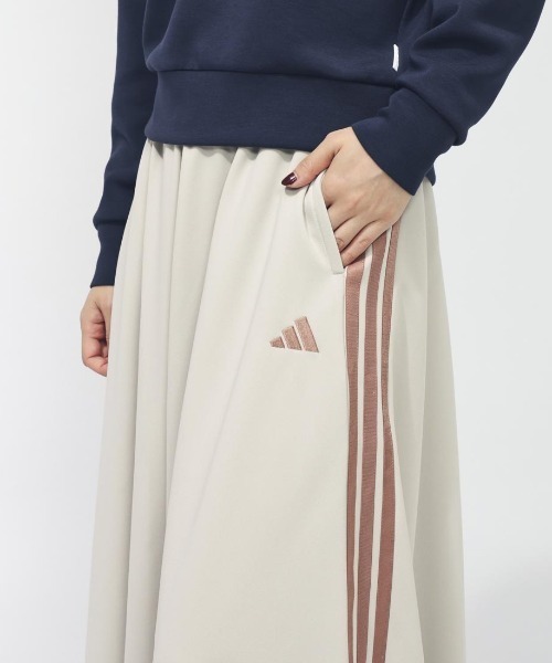 adidas(アディダス)の「アディダス adidas スリーストライプス KN スカート(その他パンツ・レディース・ホワイト/ネイビー・S/M/L)」の7枚目の写真