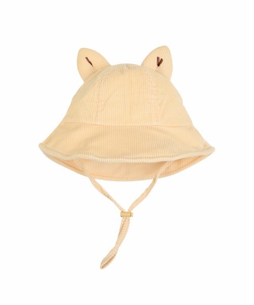 moimoln（モイモルン）の「フォックスバケットハット（ハット・キッズ・ライトイエロー・48cm/50cm/52cm）」の2枚目の写真