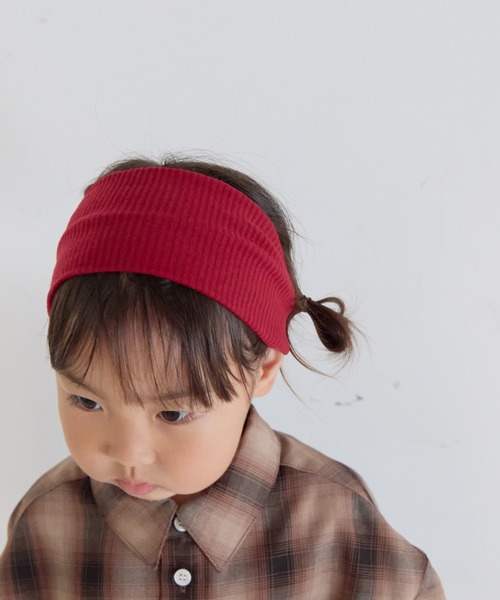 LOWRYS FARM（ローリーズファーム）の「リブヘアバンド　 591529（ヘアバンド・キッズ・レッド/ブラック/オフホワイト/グレー・FREE）」の4枚目の写真