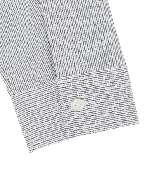 TOKYO SHIRTS（トウキョウシャツ）の「COFREX  ひねりピンタックブラウス 長袖 レディースデザインシャツ（シャツ/ブラウス・レディース・グレー・S/M/L/LL/XL）」の4枚目の写真