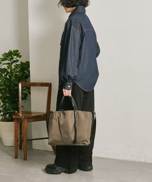 インフルエンサーouchi企画》アジャスタートートバッグ横型（トート