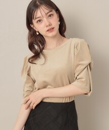 ベロア5分袖Tシャツ