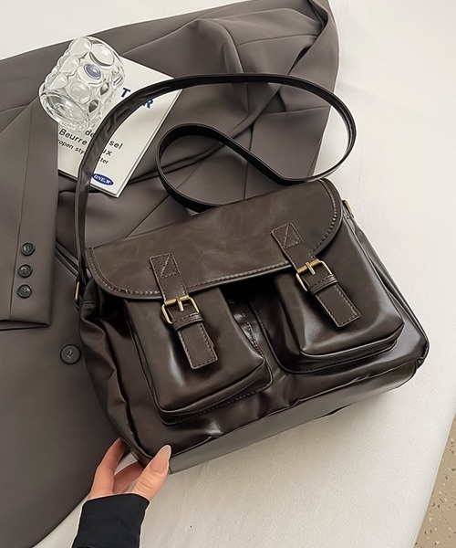 blackdia ocean(ブラックダイヤオーシャン)の「blackdia ocean レトロ フラップショルダーバッグ(ショルダーバッグ・レディース・ブラウン/ブラック/ダークブラウン・FREE)」の20枚目の写真
