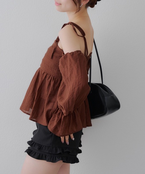 Another Branch olive des olive（アナザーブランチオリーブデオリーブ）の「2段フリルスカパン（その他パンツ・レディース・ドット/ブラウン/ブラック・FREE）」の11枚目の写真