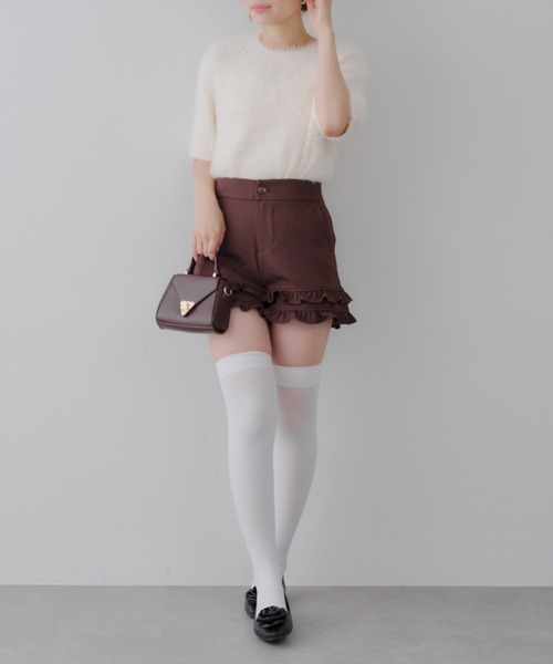 Another Branch olive des olive（アナザーブランチオリーブデオリーブ）の「2段フリルスカパン（その他パンツ・レディース・ドット/ブラウン/ブラック・FREE）」の21枚目の写真