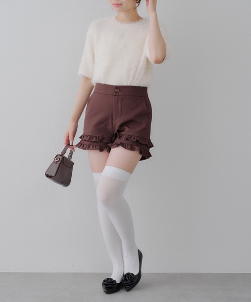 Another Branch olive des olive（アナザーブランチオリーブデオリーブ）の「2段フリルスカパン（その他パンツ・レディース・ドット/ブラウン/ブラック・FREE）」の22枚目の写真