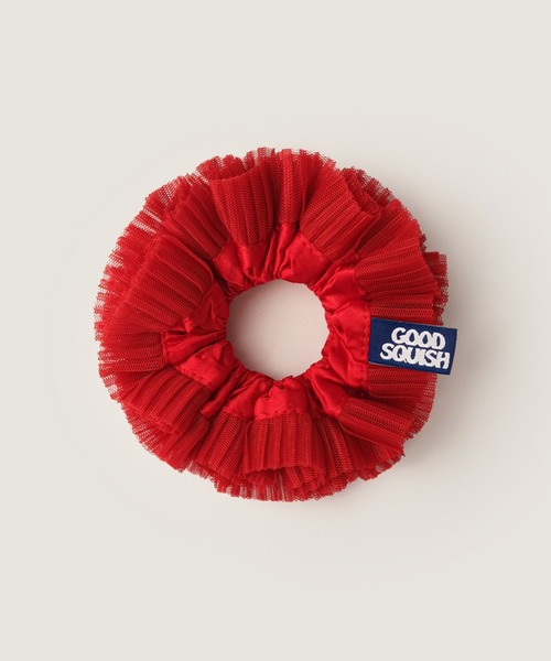 GOOD SQUISH(グッドスクイッシュ)の「【GOOD SQUISH】Cowboy Silk Tutu チュールレースシュシュ ギフト プレゼント(シュシュ・レディース・ライトピンク/ブラック・FREE)」の3枚目の写真