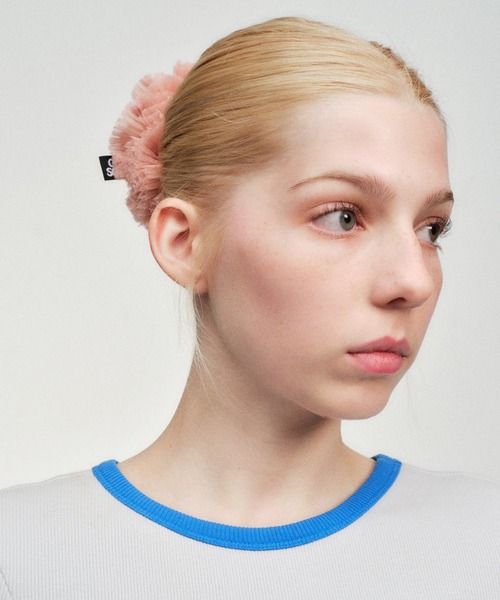 GOOD SQUISH(グッドスクイッシュ)の「【GOOD SQUISH】Cowboy Silk Tutu チュールレースシュシュ ギフト プレゼント(シュシュ・レディース・ライトピンク/ブラック・FREE)」の5枚目の写真