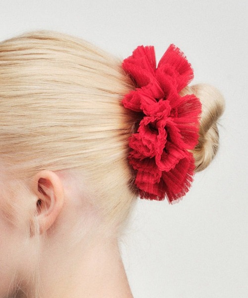 GOOD SQUISH(グッドスクイッシュ)の「【GOOD SQUISH】Cowboy Silk Tutu チュールレースシュシュ ギフト プレゼント(シュシュ・レディース・ライトピンク/ブラック・FREE)」の10枚目の写真