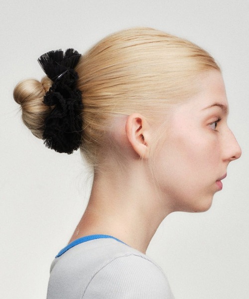 GOOD SQUISH(グッドスクイッシュ)の「【GOOD SQUISH】Cowboy Silk Tutu チュールレースシュシュ ギフト プレゼント(シュシュ・レディース・ライトピンク/ブラック・FREE)」の11枚目の写真