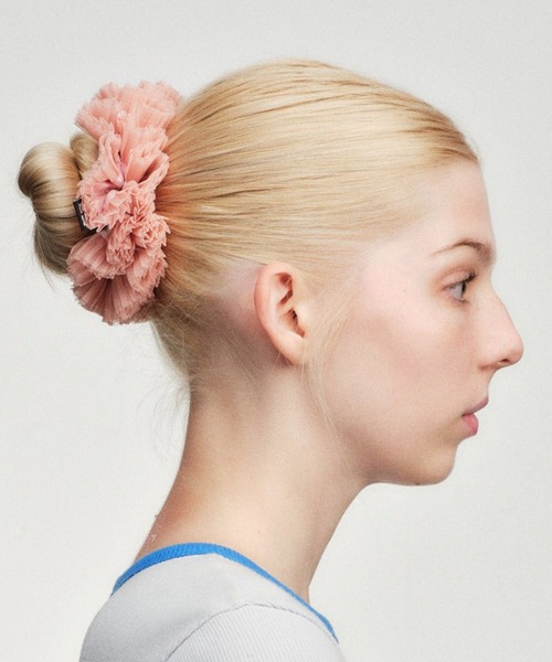 GOOD SQUISH(グッドスクイッシュ)の「【GOOD SQUISH】Cowboy Silk Tutu チュールレースシュシュ ギフト プレゼント(シュシュ・レディース・ライトピンク/ブラック・FREE)」の13枚目の写真