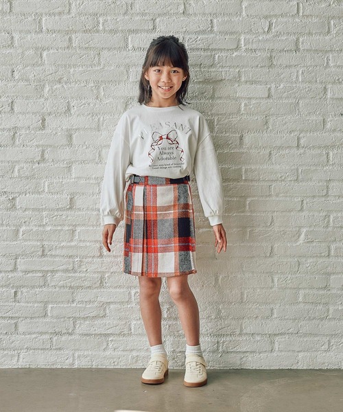 FOUND GOOD（ファウンドグッド）の「G/チェックキルトスカート（スカート・キッズ・レッド系/グリーン・140cm/130cm/150cm/120cm）」の7枚目の写真