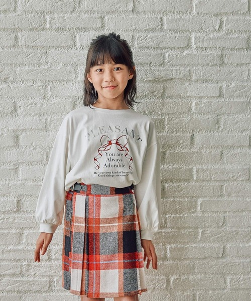 FOUND GOOD（ファウンドグッド）の「G/チェックキルトスカート（スカート・キッズ・レッド系/グリーン・140cm/130cm/150cm/120cm）」の9枚目の写真