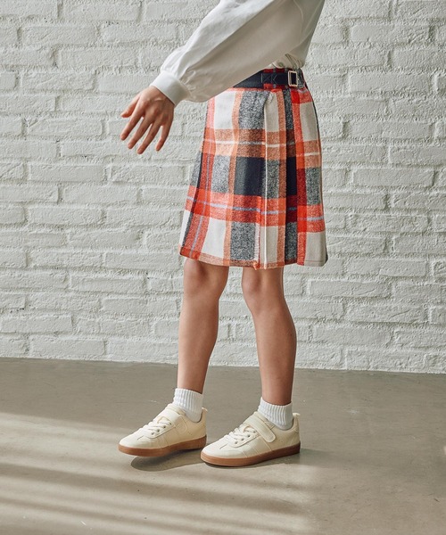 FOUND GOOD（ファウンドグッド）の「G/チェックキルトスカート（スカート・キッズ・レッド系/グリーン・140cm/130cm/150cm/120cm）」の10枚目の写真