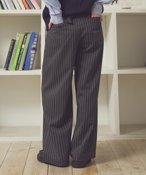 Zooodle（ズードル）の「Striped Slacks - ストライプスラックス -（スラックス・メンズ・ネイビー/グレー・LARGE/MEDIUM）」の3枚目の写真