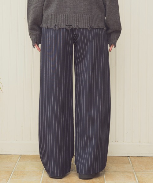 Zooodle（ズードル）の「Striped Slacks - ストライプスラックス -（スラックス・メンズ・ネイビー/グレー・LARGE/MEDIUM）」の6枚目の写真
