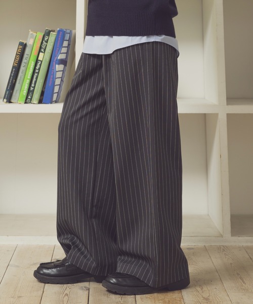 Striped Slacks - ストライプスラックス -（スラックス）｜Zooodle
