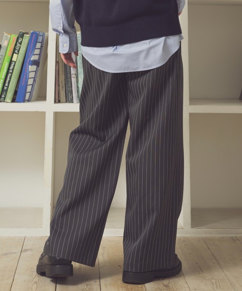 Zooodle（ズードル）の「Striped Slacks - ストライプスラックス -（スラックス・メンズ・ネイビー/グレー・LARGE/MEDIUM）」の12枚目の写真