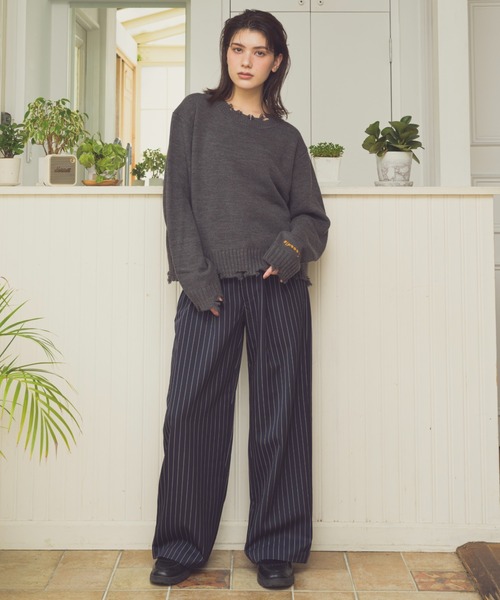 Zooodle（ズードル）の「Striped Slacks - ストライプスラックス -（スラックス・メンズ・ネイビー/グレー・LARGE/MEDIUM）」の13枚目の写真