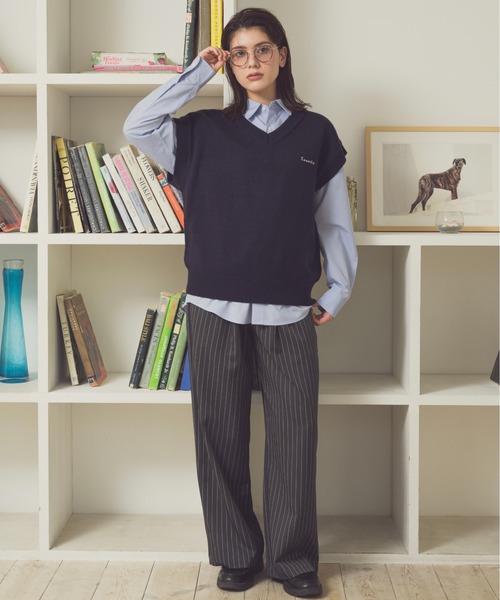 Zooodle（ズードル）の「Striped Slacks - ストライプスラックス -（スラックス・メンズ・ネイビー/グレー・LARGE/MEDIUM）」の7枚目の写真