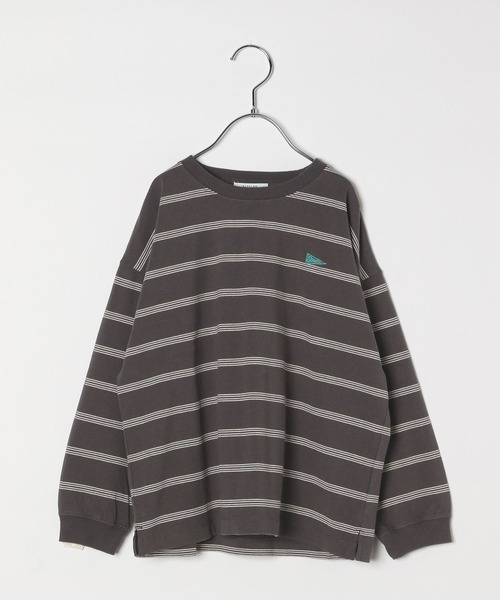 BAYFLOW（ベイフロー）の「[トレンドのワイドシルエット♪]SNOWボーダーTシャツ(KIDS)（Tシャツ/カットソー・キッズ・オフホワイト/ブラウン/チャコール・110cm/150cm/120cm/130cm/140cm）」の2枚目の写真