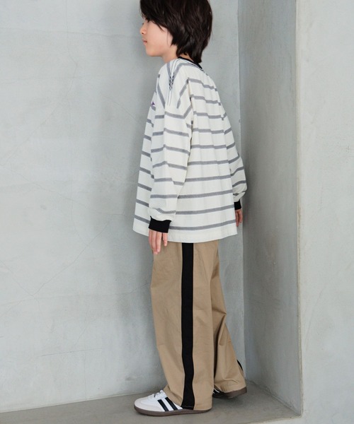 BAYFLOW（ベイフロー）の「[トレンドのワイドシルエット♪]SNOWボーダーTシャツ(KIDS)（Tシャツ/カットソー・キッズ・オフホワイト/ブラウン/チャコール・110cm/150cm/120cm/130cm/140cm）」の14枚目の写真