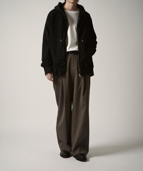 Lui's（ルイス）の「CHEMISE ZIPパーカー（パーカー・メンズ・ブラック/チャコールグレー・FREE）」の8枚目の写真