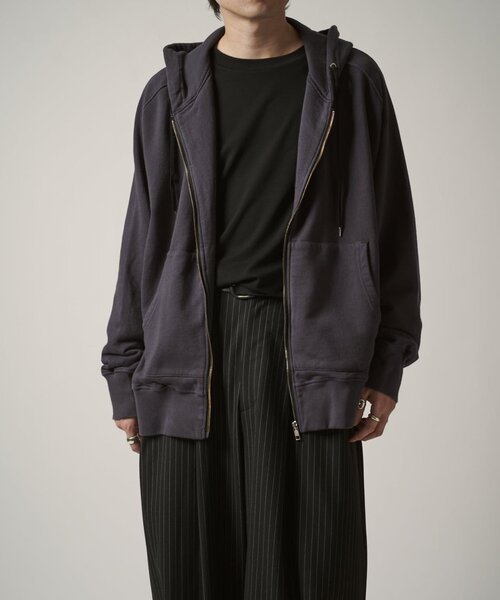 Lui's（ルイス）の「CHEMISE ZIPパーカー（パーカー・メンズ・ブラック/チャコールグレー・FREE）」の12枚目の写真