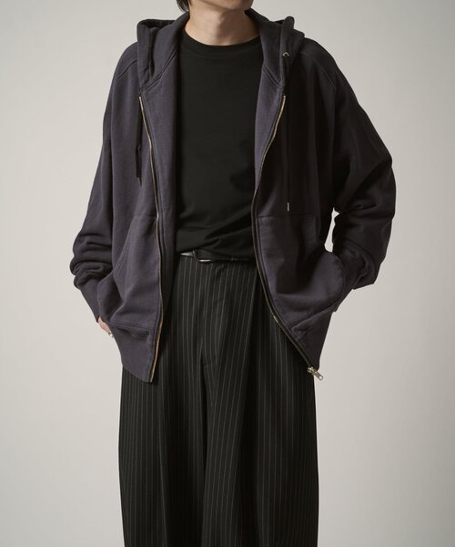 Lui's（ルイス）の「CHEMISE ZIPパーカー（パーカー・メンズ・ブラック/チャコールグレー・FREE）」の16枚目の写真