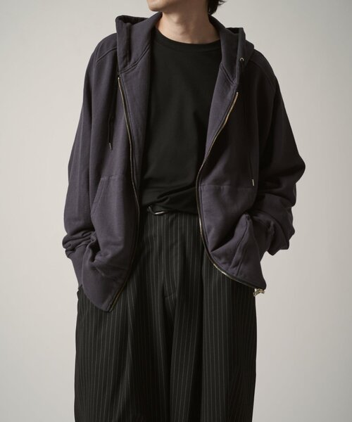 Lui's（ルイス）の「CHEMISE ZIPパーカー（パーカー・メンズ・ブラック/チャコールグレー・FREE）」の11枚目の写真