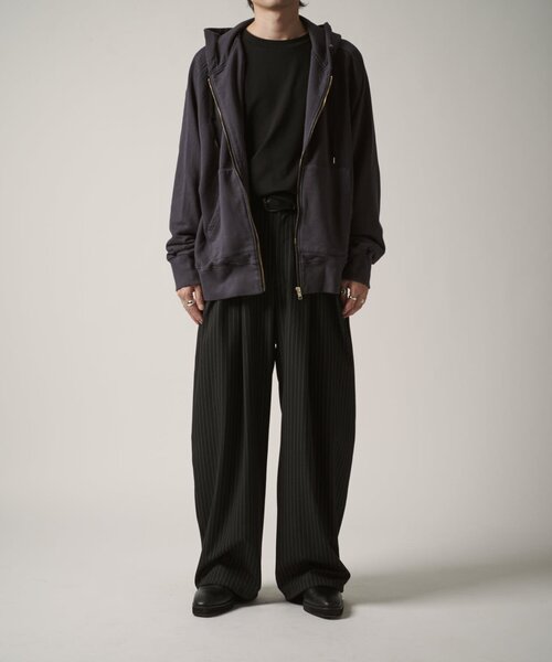 Lui's（ルイス）の「CHEMISE ZIPパーカー（パーカー・メンズ・ブラック/チャコールグレー・FREE）」の18枚目の写真