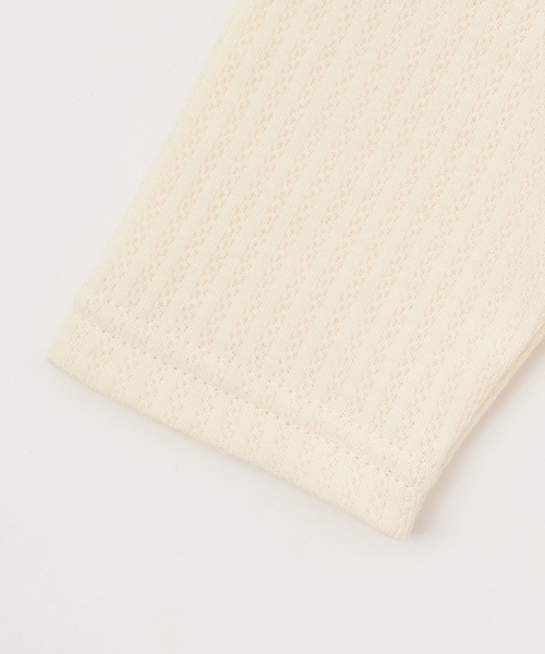 sense of wonder（センスオブワンダー）の「【オーガニック】野イチゴ長袖ロンパース【日本製】（ロンパース・キッズ・ホワイト系・70cm/80ｃｍ）」の4枚目の写真