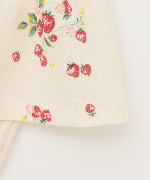 sense of wonder（センスオブワンダー）の「【オーガニック】野イチゴ長袖ロンパース【日本製】（ロンパース・キッズ・ホワイト系・70cm/80ｃｍ）」の5枚目の写真
