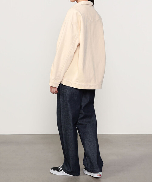 Bshop（ビショップ）の「7115 by SZEKI | キャンバス シャツジャケット WOMEN（カバーオール・レディース・ホワイト系その他/ブラック系その他・XS）」の10枚目の写真